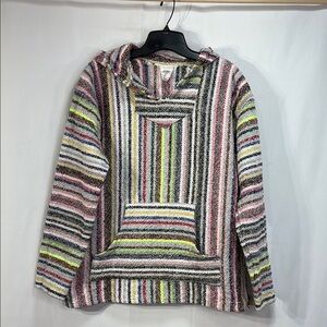 💎 El Paso, saddle blanket, Multicolor Striped Women's hoodie